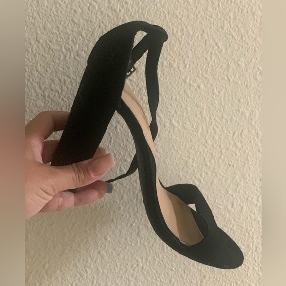 4” black suede heels from Payless. Bought them right b4 the last store closed. - Picture 3 of 5